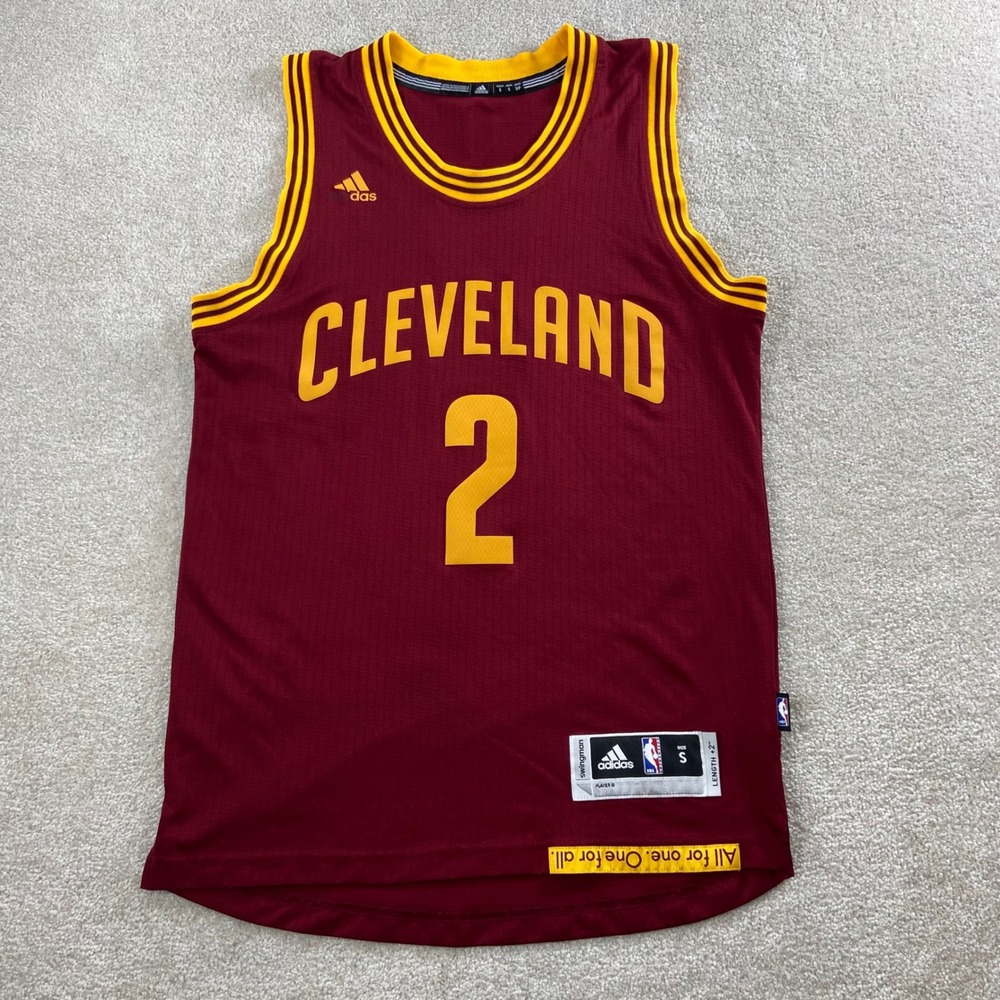 Adidas Cleveland Cavaliers Jersey Mens Small Wine Kyrie Irving #2 Swingman NBA
